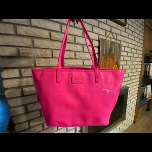 HOT PINK Kate Spade tote bag!